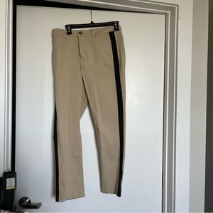 J.Crew High Rise Chinos with black stripe